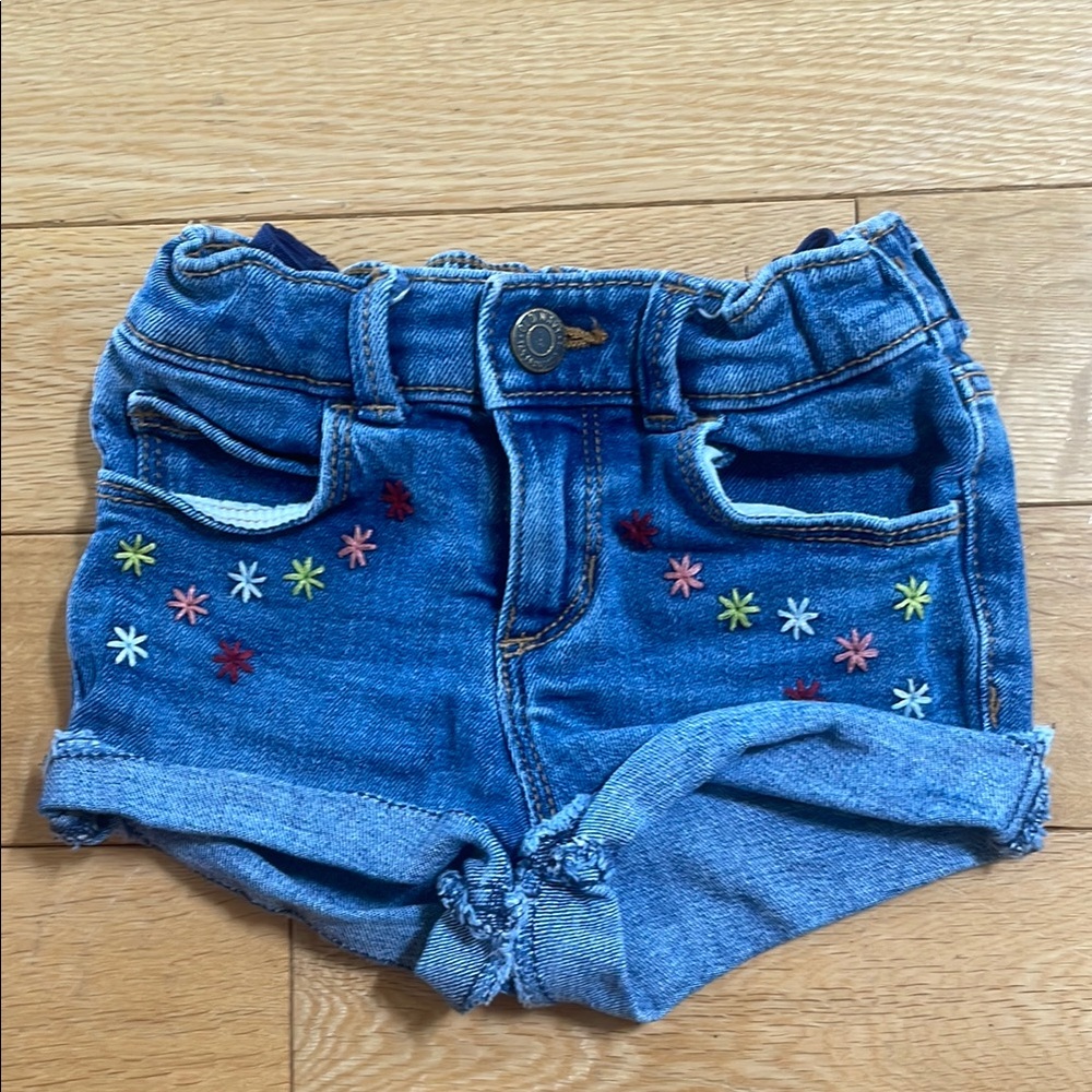 Old navy Embroidered Denim Shorts for toddler girl
